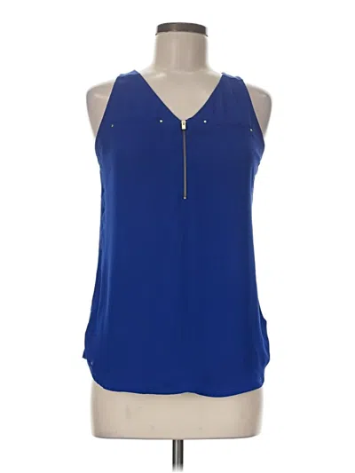 Pre-owned Express Tank Top Blue Halter Neckline Tops