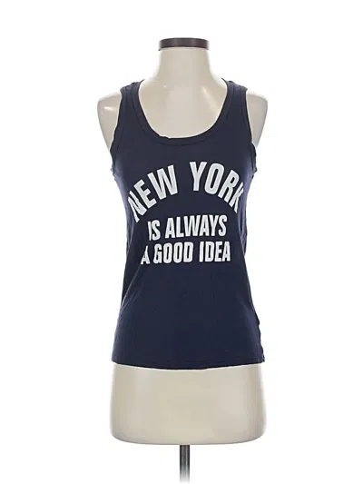 Pre-owned Express Tank Top Blue Scoop Neck Tops