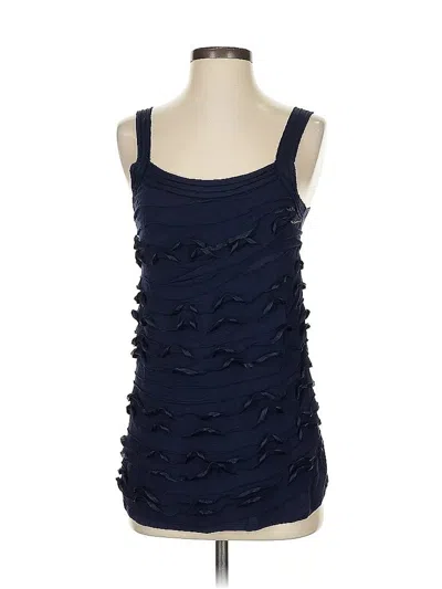 Pre-owned Express Tank Top Blue Strapless Neckline Tops