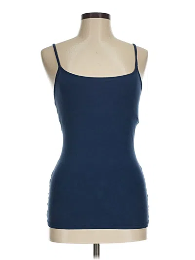 Pre-owned Express Tank Top Blue Strapless Neckline Tops