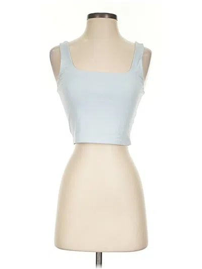 Pre-owned Express Tank Top Blue Strapless Neckline Tops