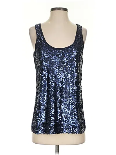 Pre-owned Express Tank Top Blue Strapless Neckline Tops