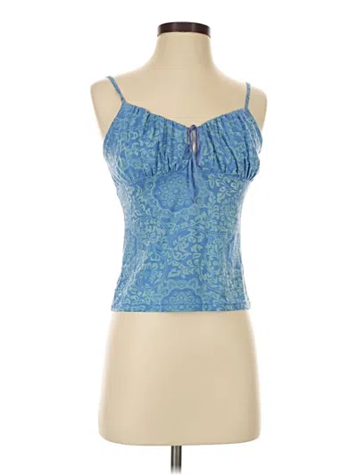Express Tank Top Blue Strapless Neckline Tops