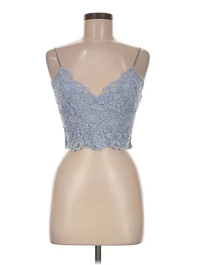 Pre-owned Express Tank Top Blue Sweetheart Neckline Tops