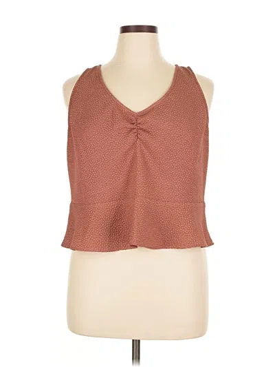 Pre-owned Express Tank Top Brown Halter Neckline Tops