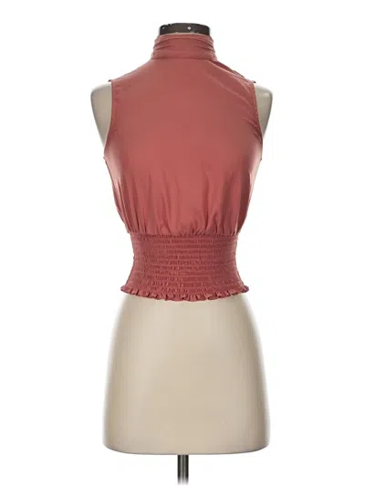 Pre-owned Express Tank Top Brown Halter Neckline Tops