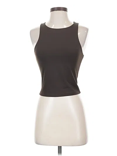 Pre-owned Express Tank Top Brown Halter Neckline Tops