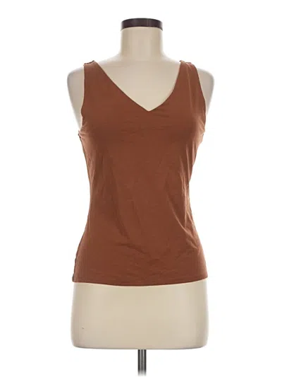 Pre-owned Express Tank Top Brown Plunge Neckline Tops