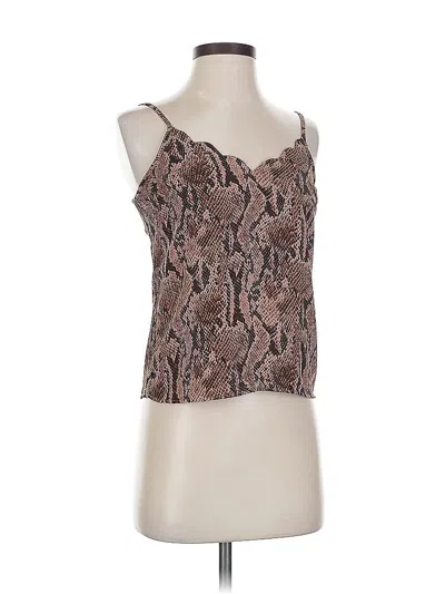 Pre-owned Express Tank Top Brown Strapless Neckline Tops