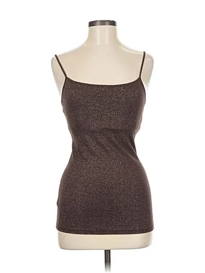 Pre-owned Express Tank Top Brown Strapless Neckline Tops