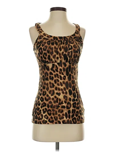 Pre-owned Express Tank Top Brown Strapless Neckline Tops