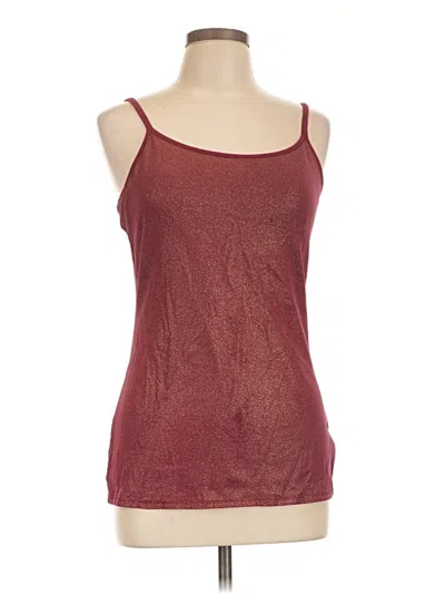 Pre-owned Express Tank Top Burgundy Strapless Neckline Tops