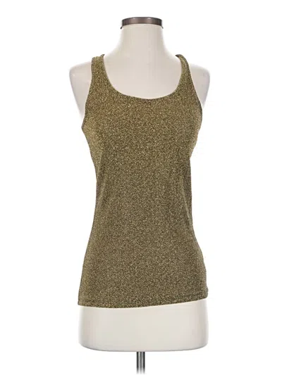 Express Tank Top Gold Halter Neckline Tops