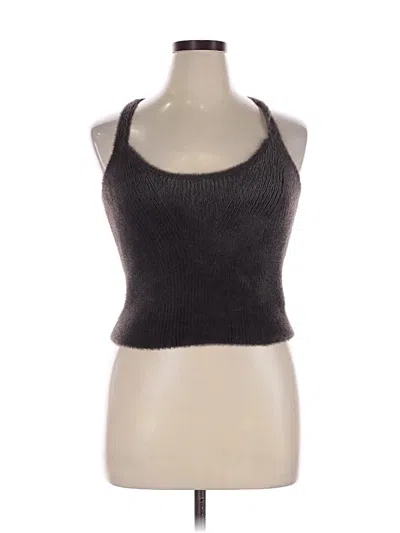 Express Tank Top Gray Halter Neckline Tops