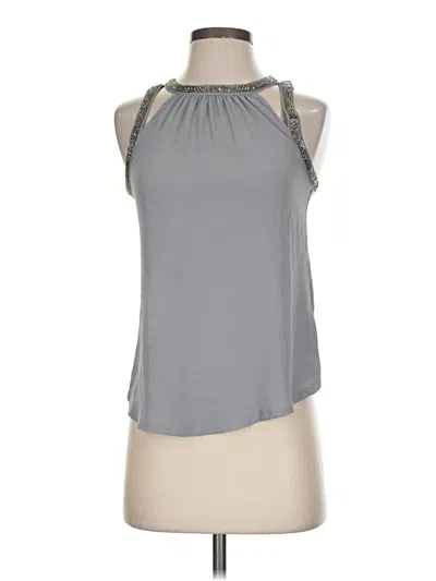 Pre-owned Express Tank Top Gray Halter Neckline Tops