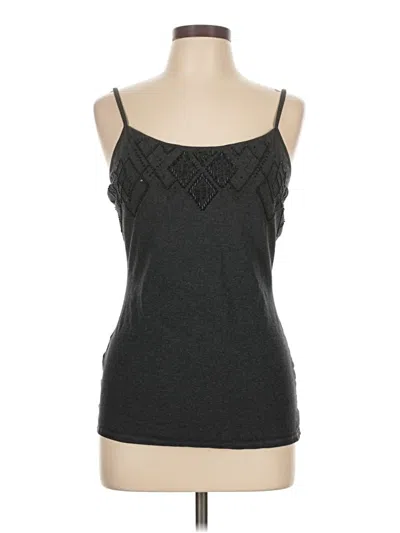 Pre-owned Express Tank Top Gray Strapless Neckline Tops