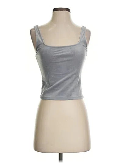 Pre-owned Express Tank Top Gray Strapless Neckline Tops