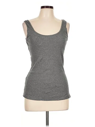 Pre-owned Express Tank Top Gray Strapless Neckline Tops