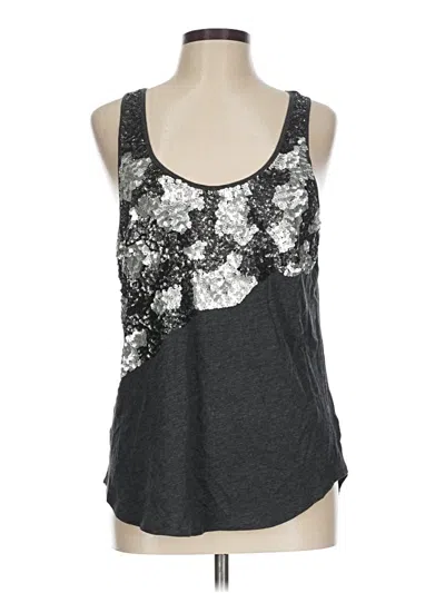 Pre-owned Express Tank Top Gray Strapless Neckline Tops