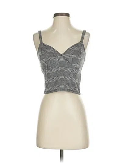 Pre-owned Express Tank Top Gray Sweetheart Neckline Tops