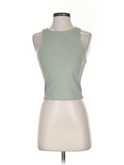 Pre-owned Express Tank Top Green Halter Neckline Tops