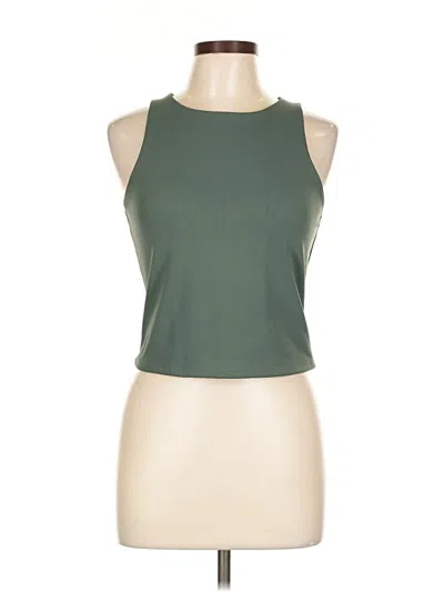 Pre-owned Express Tank Top Green Halter Neckline Tops