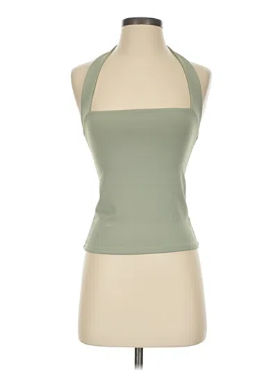 Pre-owned Express Tank Top Green Halter Neckline Tops