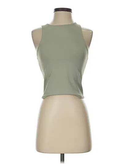 Pre-owned Express Tank Top Green Halter Neckline Tops