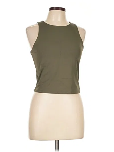 Pre-owned Express Tank Top Green Halter Neckline Tops