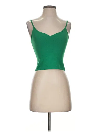 Pre-owned Express Tank Top Green Strapless Neckline Tops