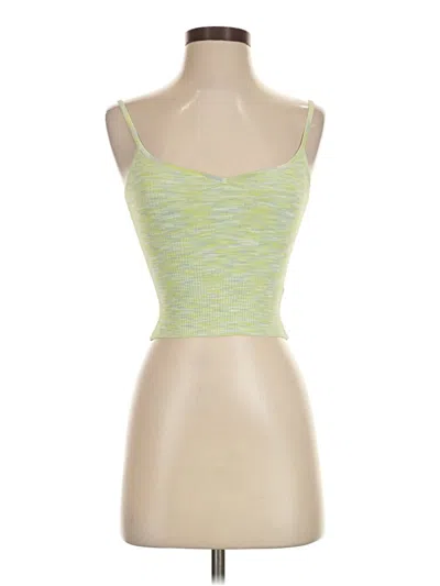 Pre-owned Express Tank Top Green Strapless Neckline Tops