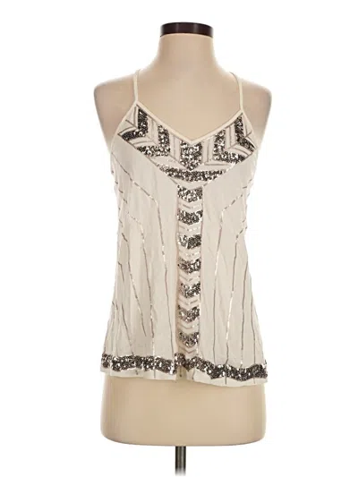 Pre-owned Express Tank Top Ivory Halter Neckline Tops