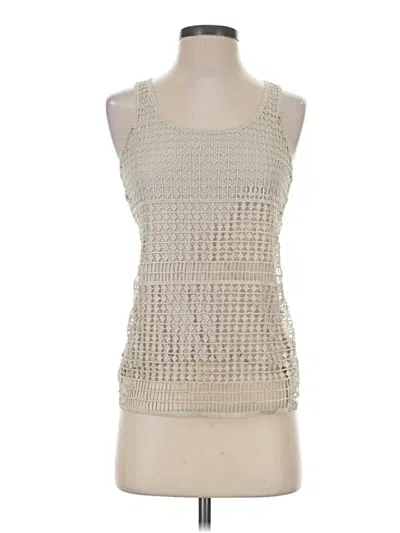 Pre-owned Express Tank Top Ivory Halter Neckline Tops