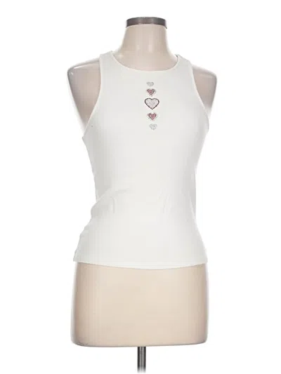 Pre-owned Express Tank Top Ivory Halter Neckline Tops