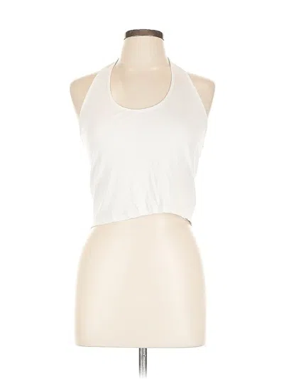 Pre-owned Express Tank Top Ivory Halter Neckline Tops In White