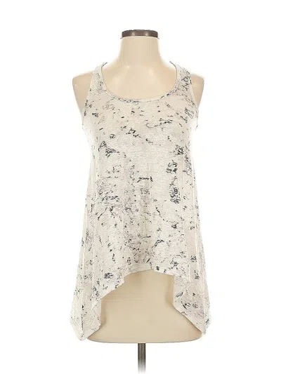 Pre-owned Express Tank Top Ivory Halter Neckline Tops In White