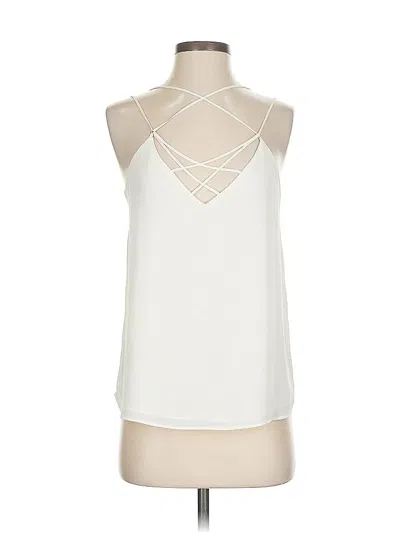 Pre-owned Express Tank Top Ivory Halter Neckline Tops In White