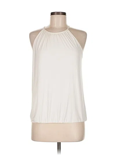 Pre-owned Express Tank Top Ivory Halter Neckline Tops In White