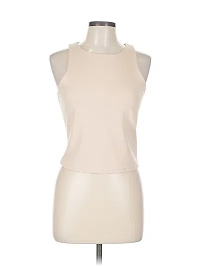 Pre-owned Express Tank Top Ivory Halter Neckline Tops In White
