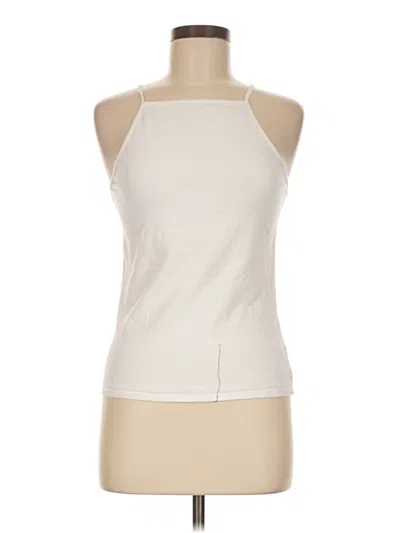 Pre-owned Express Tank Top Ivory Halter Neckline Tops In White