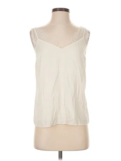 Pre-owned Express Tank Top Ivory Plunge Neckline Tops