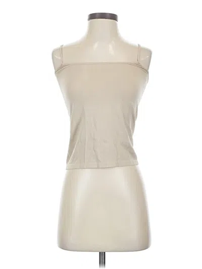 Pre-owned Express Tank Top Ivory Strapless Neckline Tops
