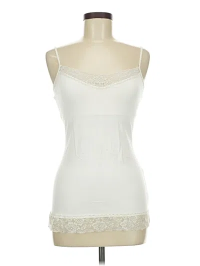 Pre-owned Express Tank Top Ivory Strapless Neckline Tops In White