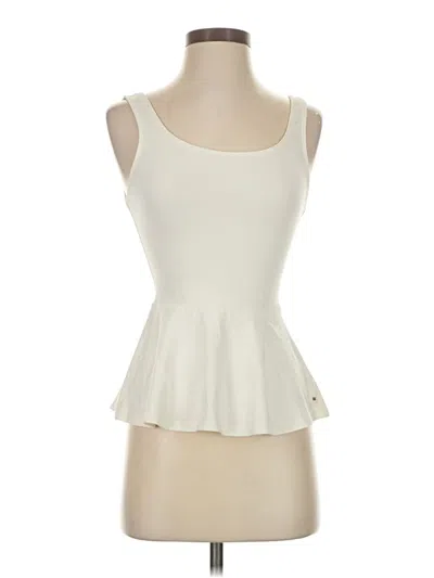 Pre-owned Express Tank Top Ivory Strapless Neckline Tops In White