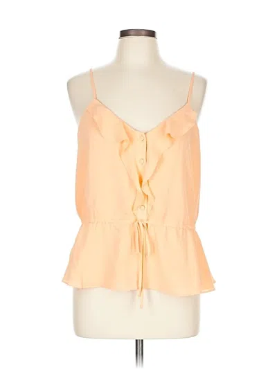 Pre-owned Express Tank Top Orange Halter Neckline Tops