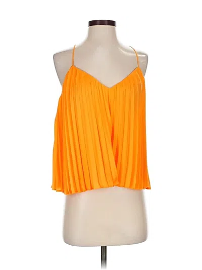 Pre-owned Express Tank Top Orange Halter Neckline Tops
