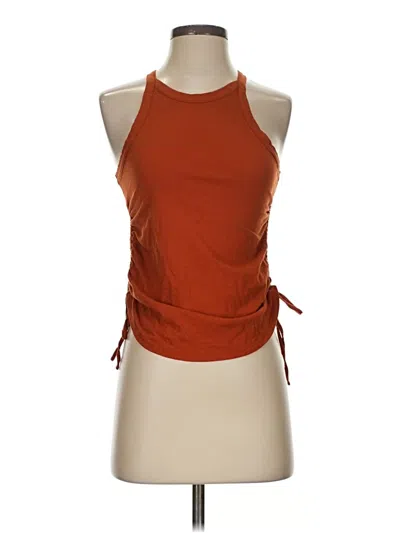 Pre-owned Express Tank Top Orange Halter Neckline Tops