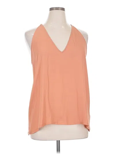 Express Tank Top Orange Halter Neckline Tops