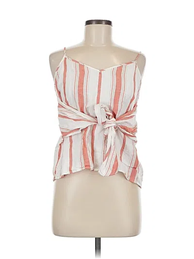 Pre-owned Express Tank Top Orange Strapless Neckline Tops