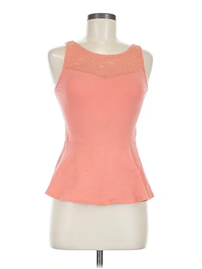 Pre-owned Express Tank Top Orange Strapless Neckline Tops
